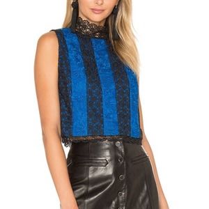 Diane von Furstenberg DVF Bonita Sleeveless Crop Top Size 6